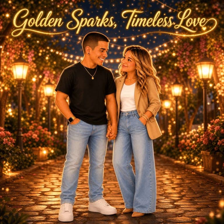 Golden sparks, timeless love