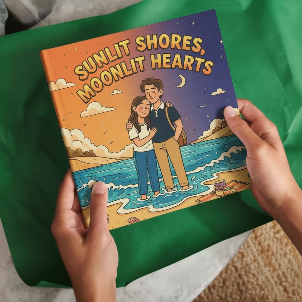Love Tales Affiliate Program - Couple holding personalized love storybook