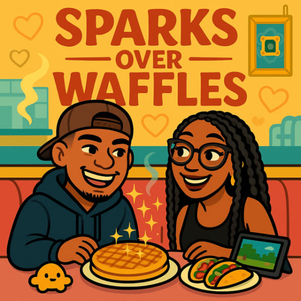 Sparks over waffles