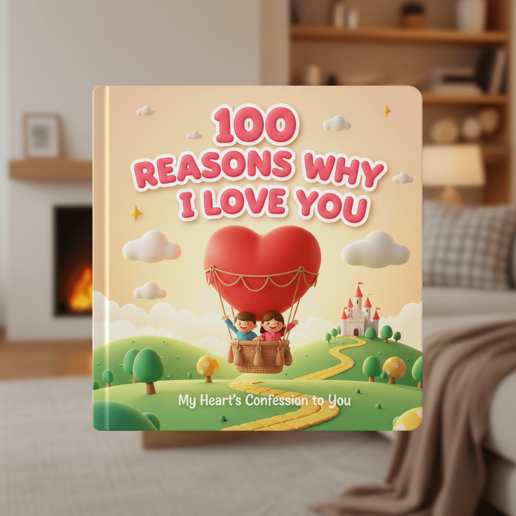 Why I Love You Book - 3D Cartoon Style